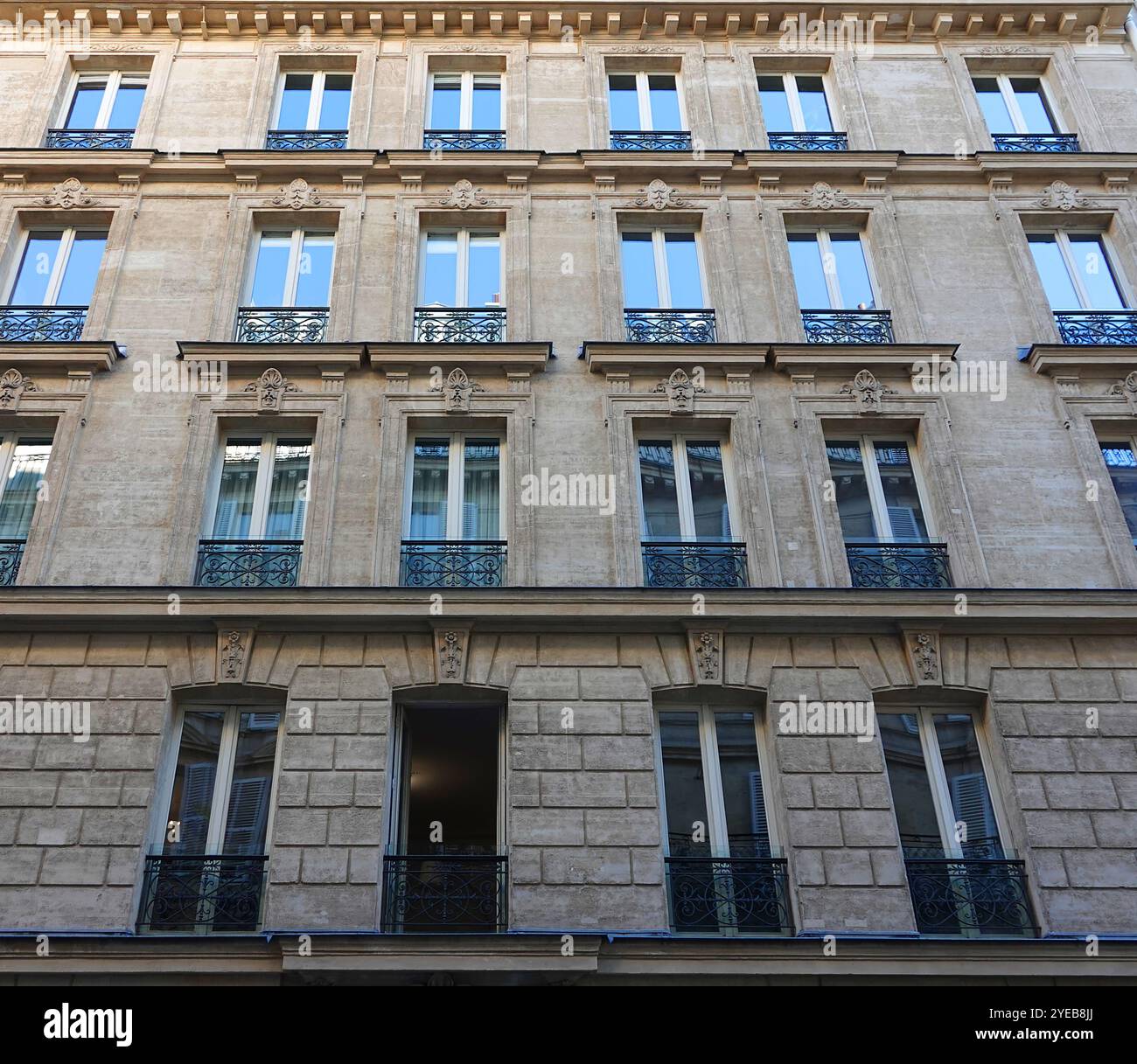 Classic Paris apartment building Stock Photo