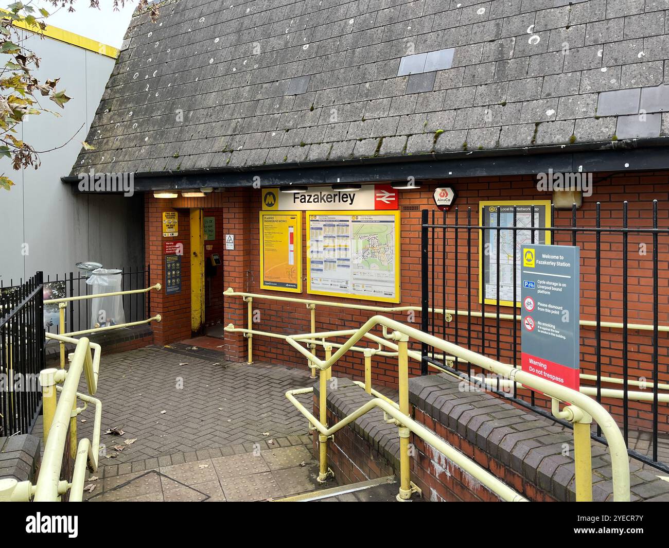Fazakerley Rail Station - Smartphone Captured Stock Image