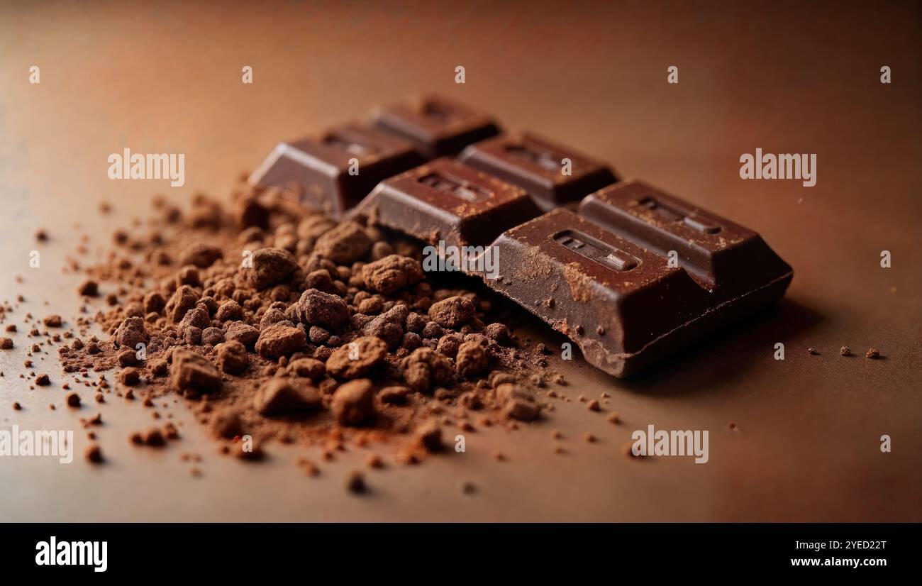 Dark chocolate stack gourmet hi-res stock photography and images - Alamy