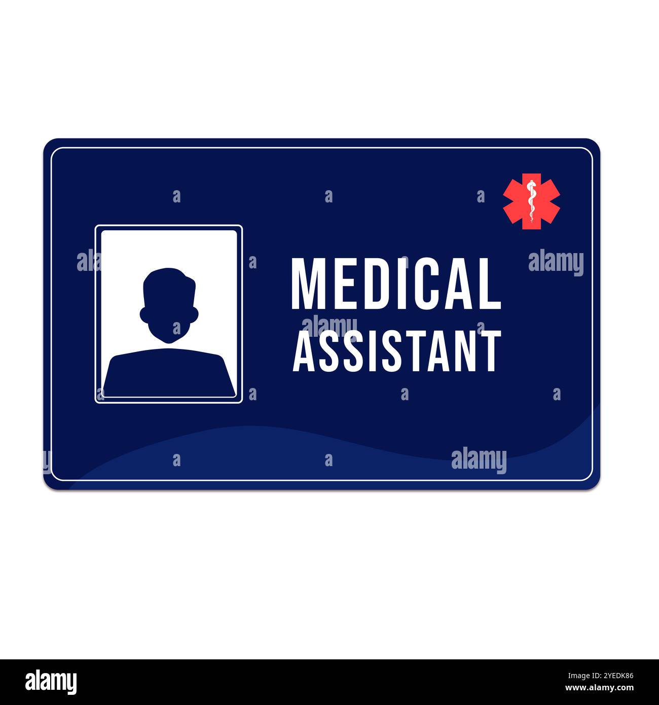 Blue sign photo id symbol hi-res stock photography and images - Alamy