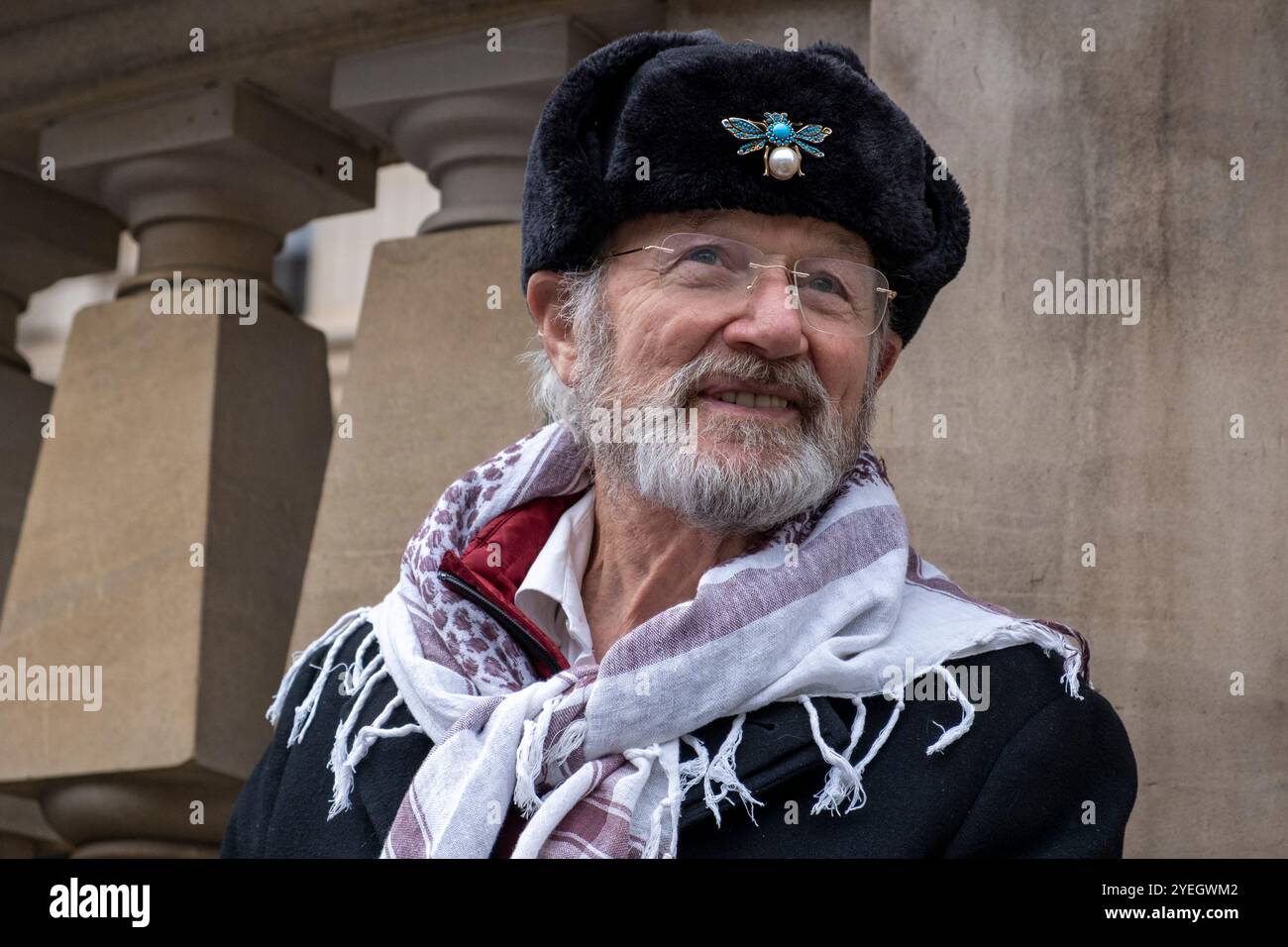 John Shipton, the father of Wikileaks founder Julian Assange. Melbourne, Victoria, Australia. Stock Photo