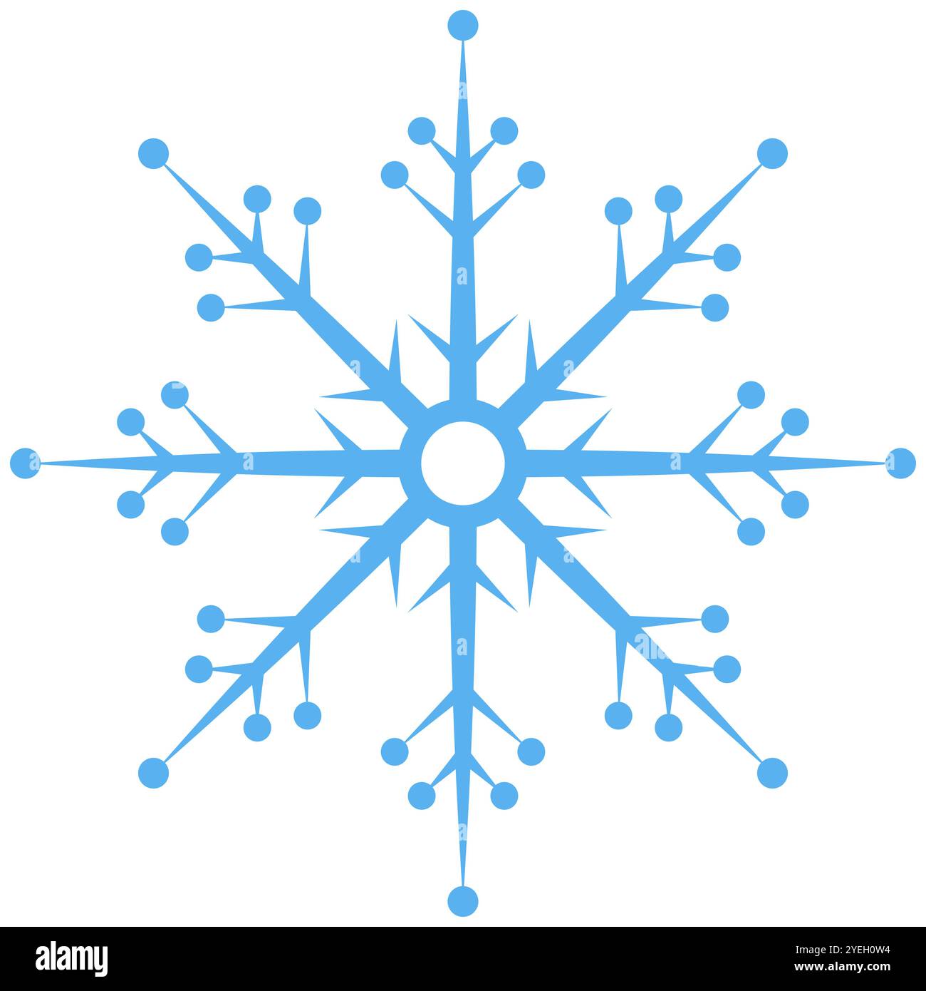 Beautiful snowflake. Snowflake isolated on white background Stock ...