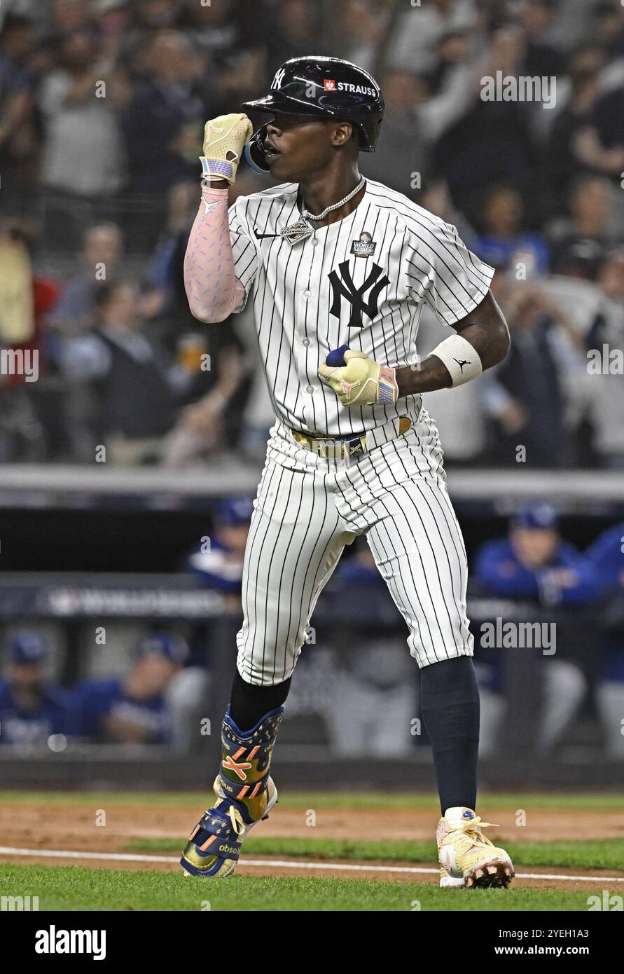 Jazz Chisholm Jr. of the New York Yankees is pictured after