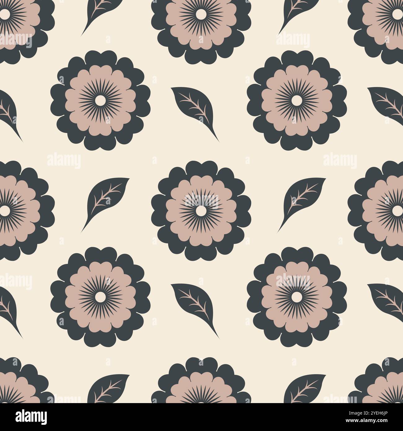 Elegant seamless floral pattern in vector Stock Vector Image & Art - Alamy