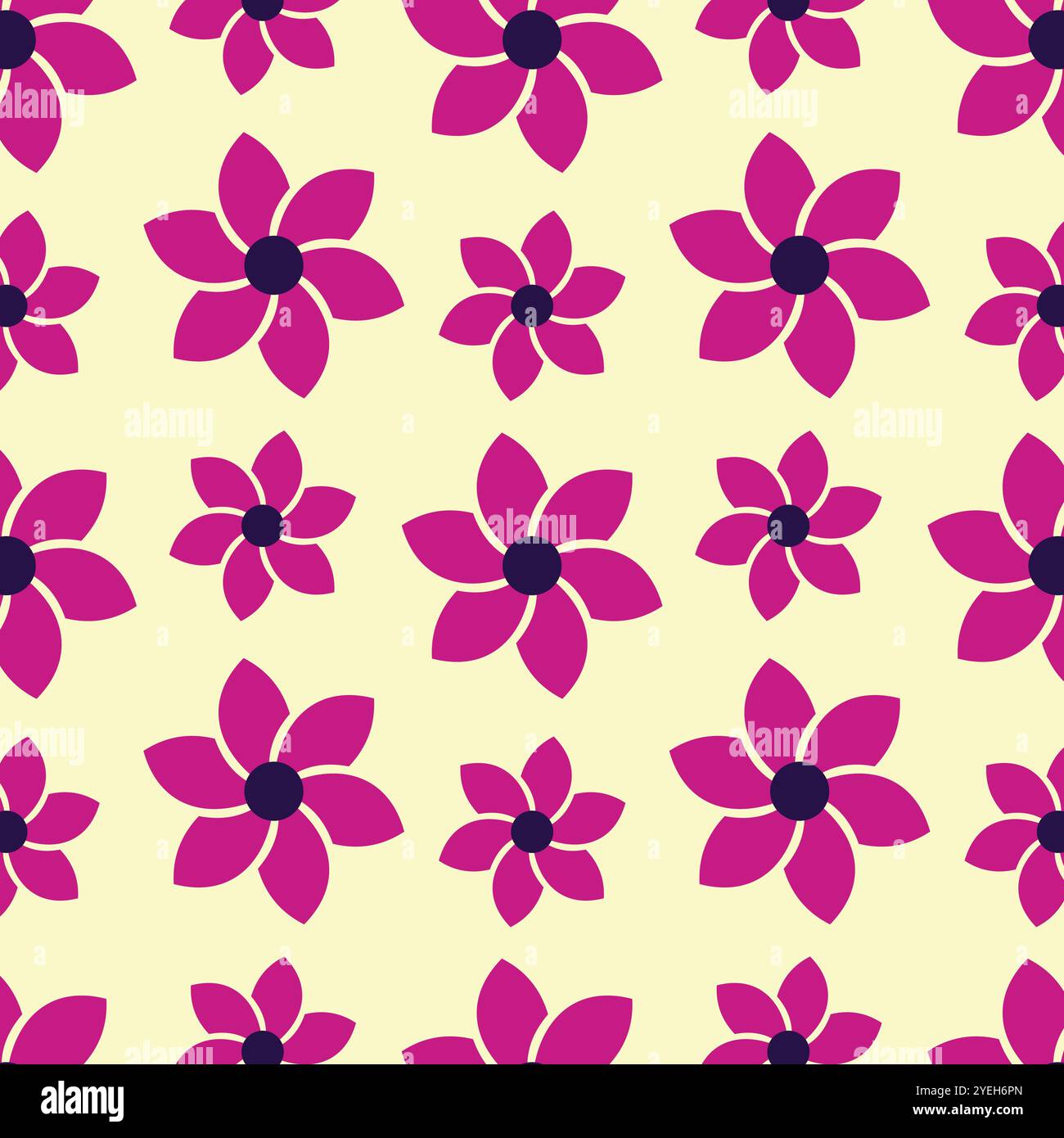 Elegant seamless floral pattern in vector. Stock Vector