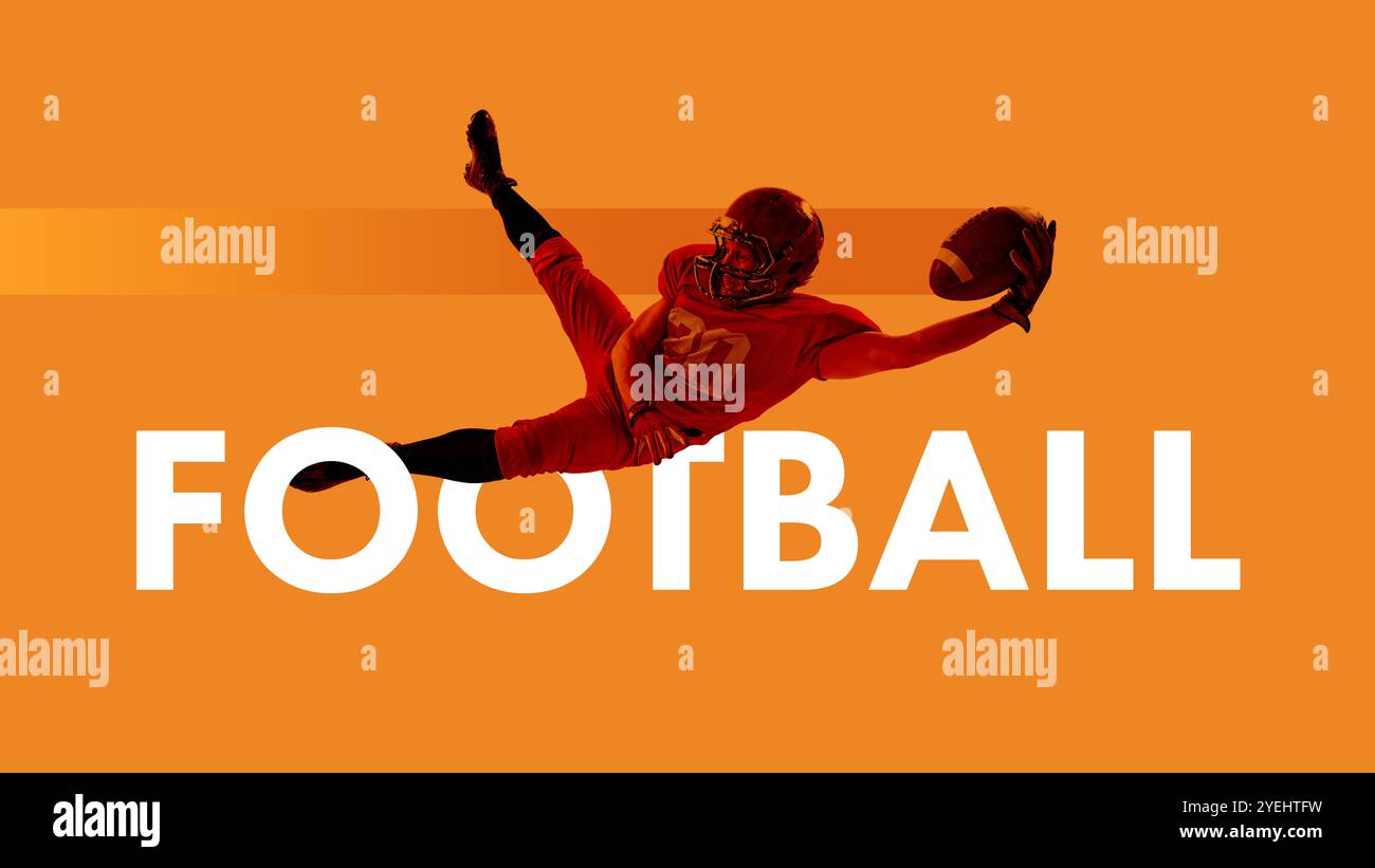 Catching football player against dynamic hi-res stock photography and ...