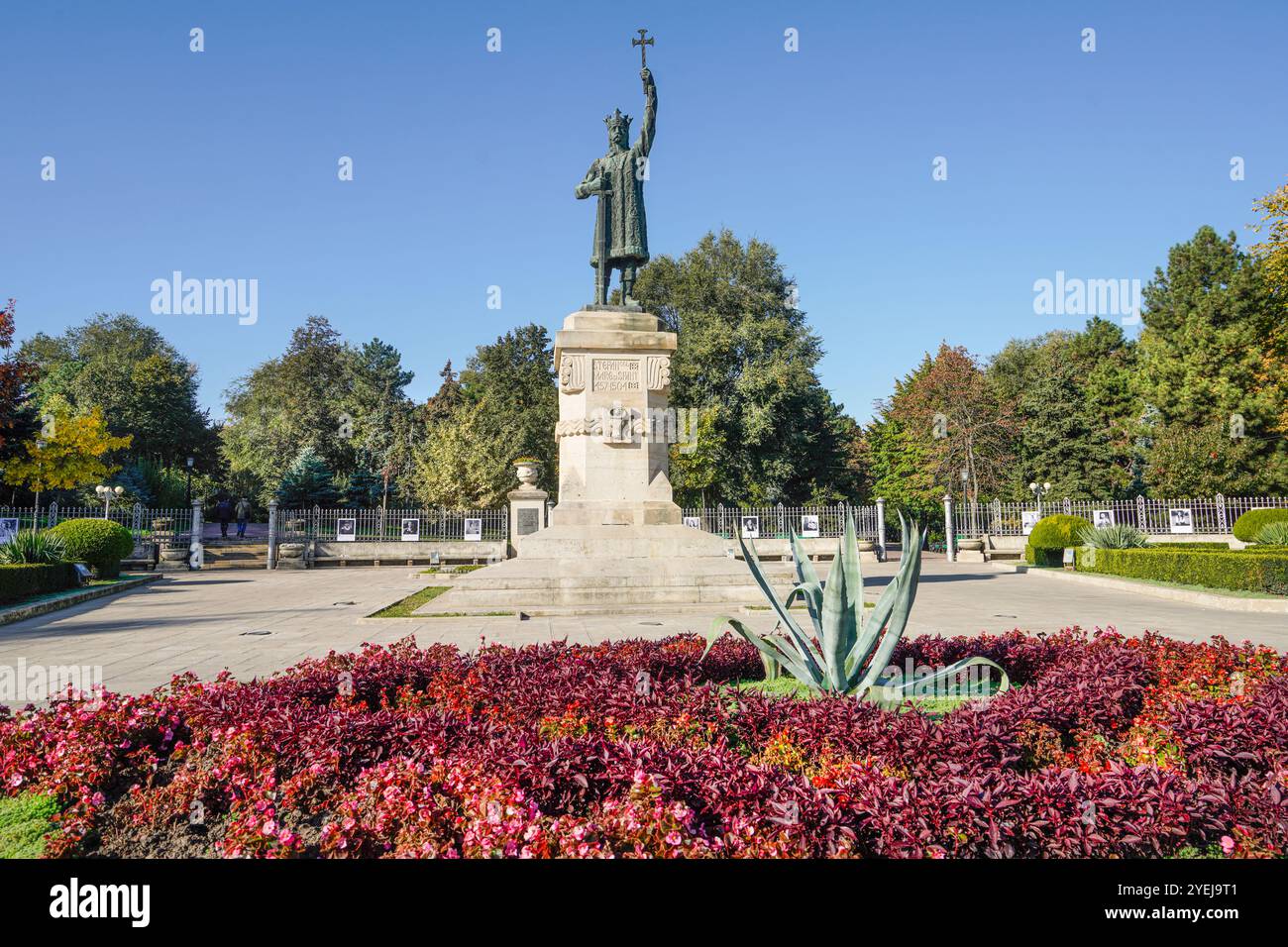 Chisinau, Moldova. October 24, 2024. the Stephen the Great Monument in the city center Stock Photo