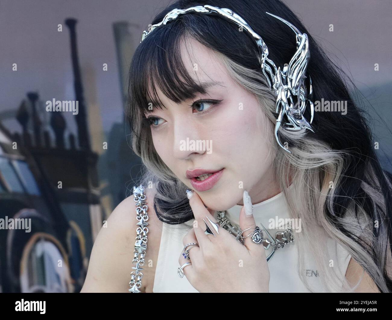 Los Angeles, USA. 30th Oct, 2024. Stella Chuu arrives at the ARCANE Season 2 World Premiere held at The Egyptian Theater in Hollywood, CA on Wednesday, ?October 30, 2024. (Photo By Sthanlee B. Mirador/Sipa USA) Credit: Sipa USA/Alamy Live News Stock Photo