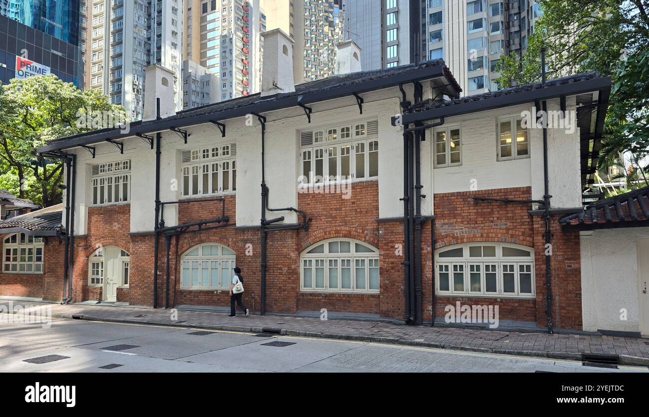 The Oil street art space center on Electric Road, North Point, Hong Kong. - Smartphone Captured Stock Image