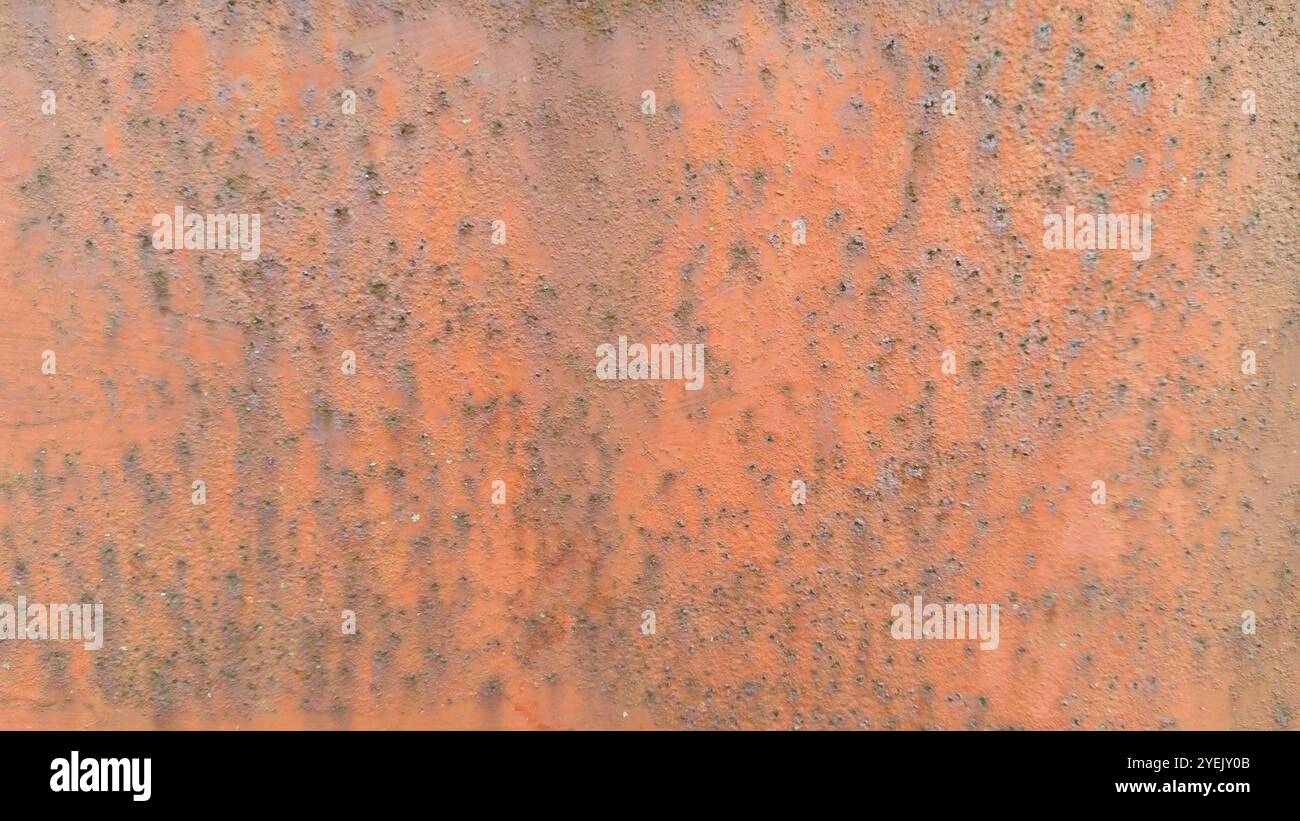 Rusty Orange Surface with Weathered Texture Stock Photo