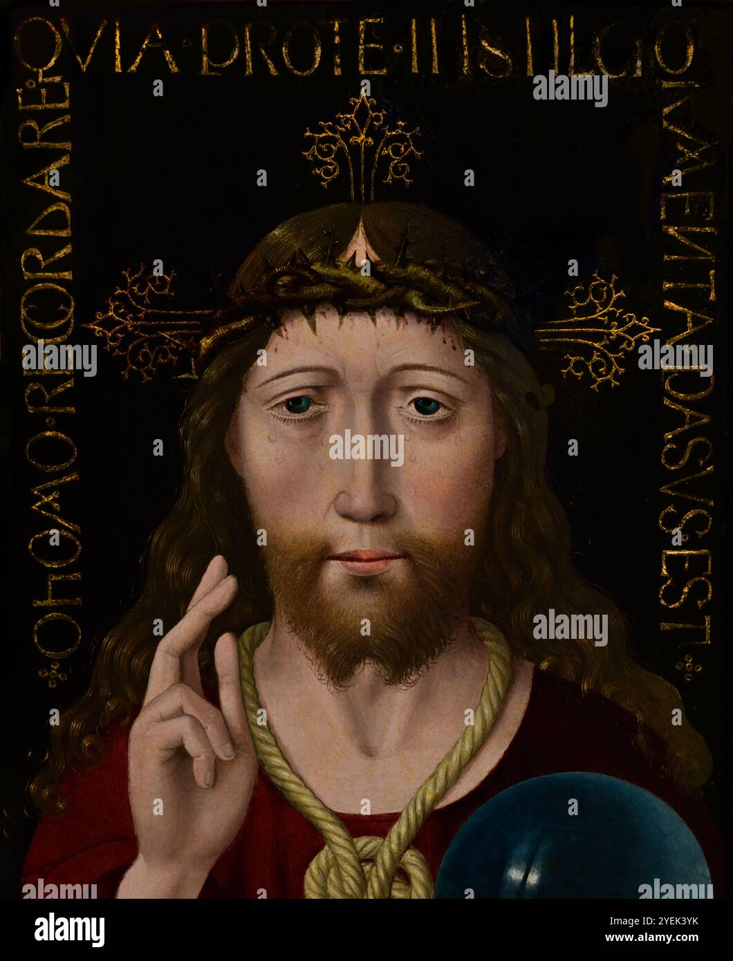 Head of Christ Crowned with Thorns. Christ as Ruler of the Universe ...
