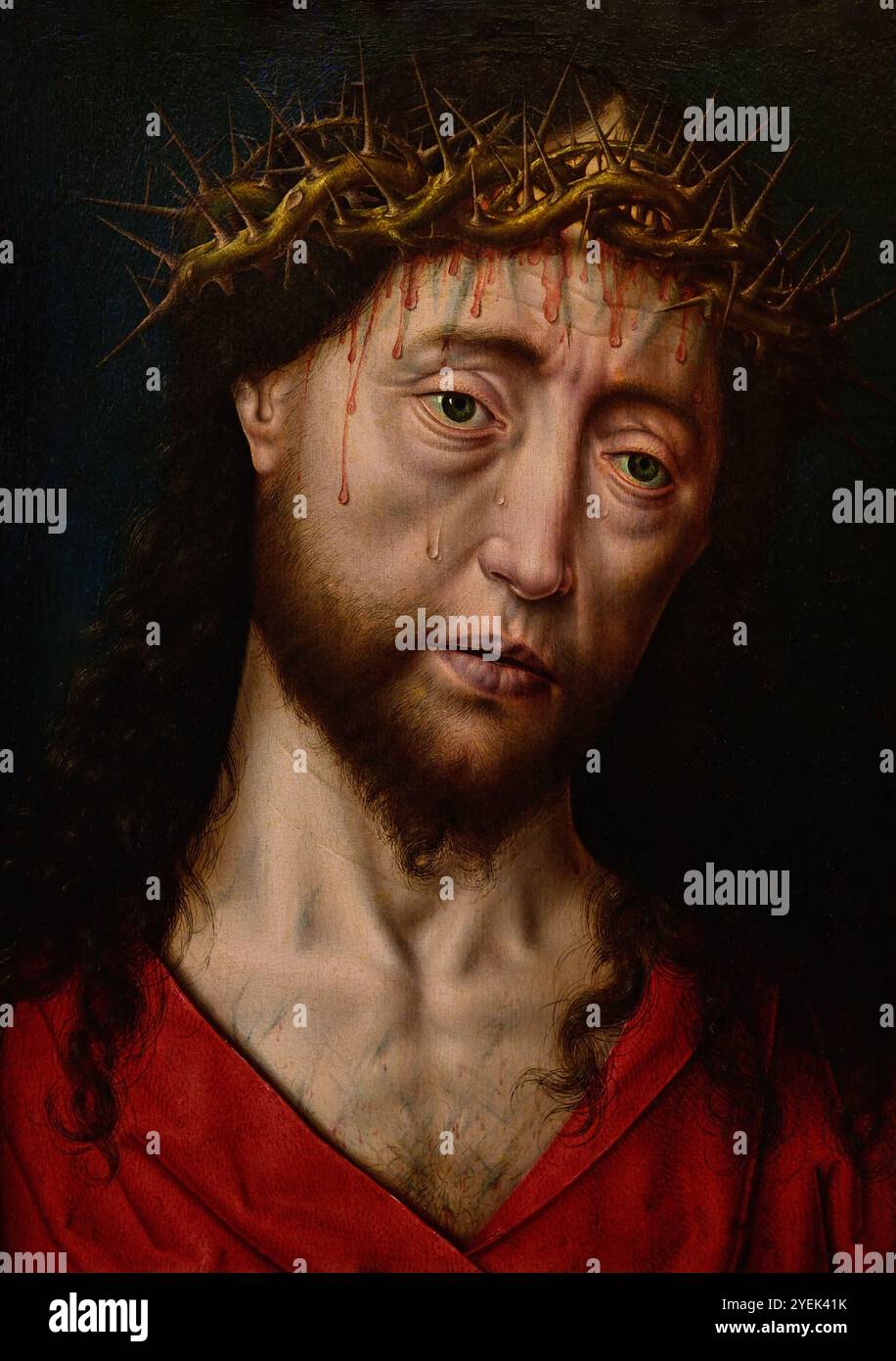 Head of Christ Crowned with Thorns. Christ as Ruler of the Universe ...