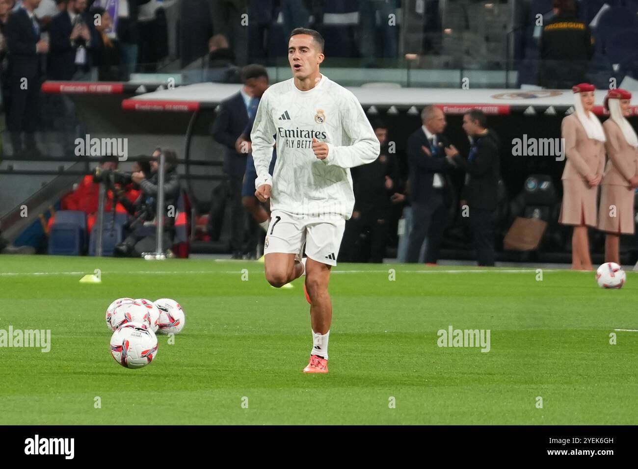 Lucas Vázquez of Real Madrid during the Spanish championship La Liga ...