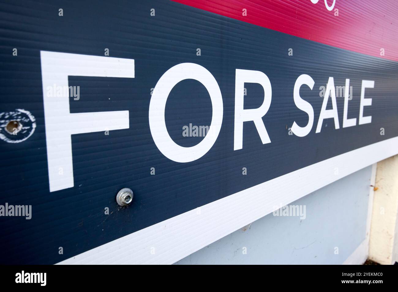 for sale sign on commercial property ballinrobe, county mayo, republic of ireland Stock Photo