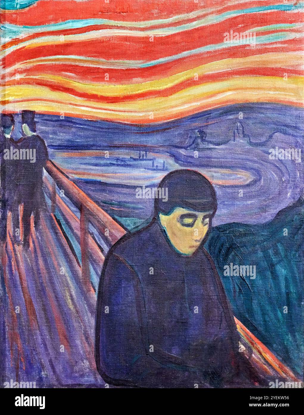 Disperazione ( Despair) - olio su tela - Edward Munch - 1894 - Oslo, Museo Munch Stock Photo