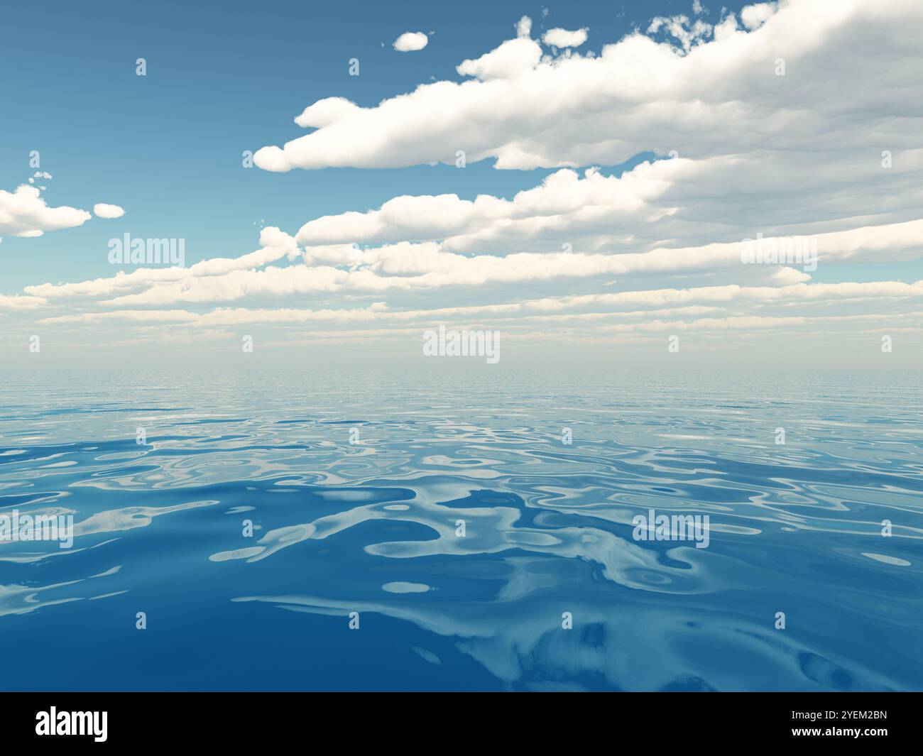 Clouds over the sea Stock Photo