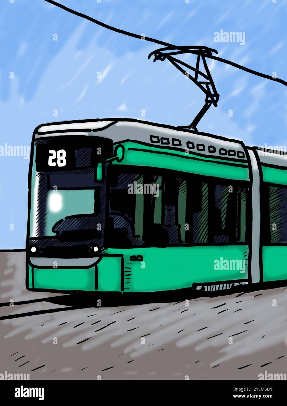 Tram trams horse hi-res stock photography and images - Alamy