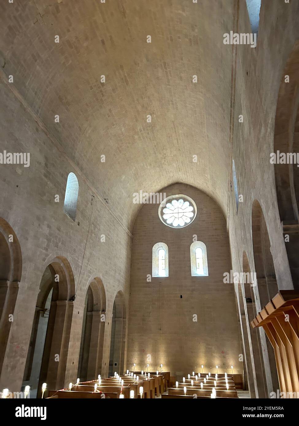 Abbaye Notre-Dame de Sénanque - Sénanque Abbey - Smartphone Captured Stock Image