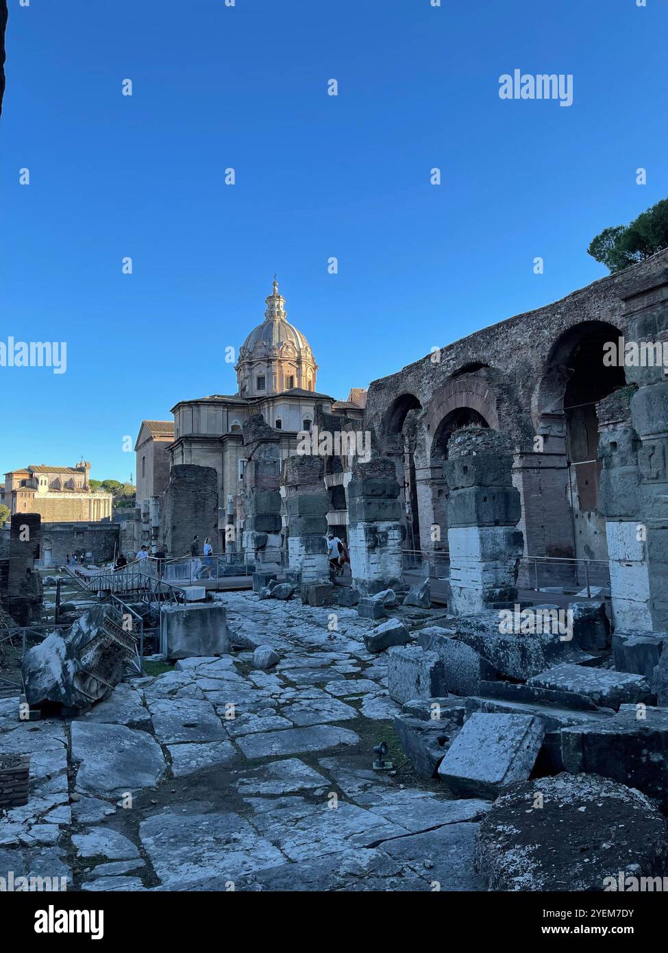 Rome, Italy - Smartphone Captured Stock Image