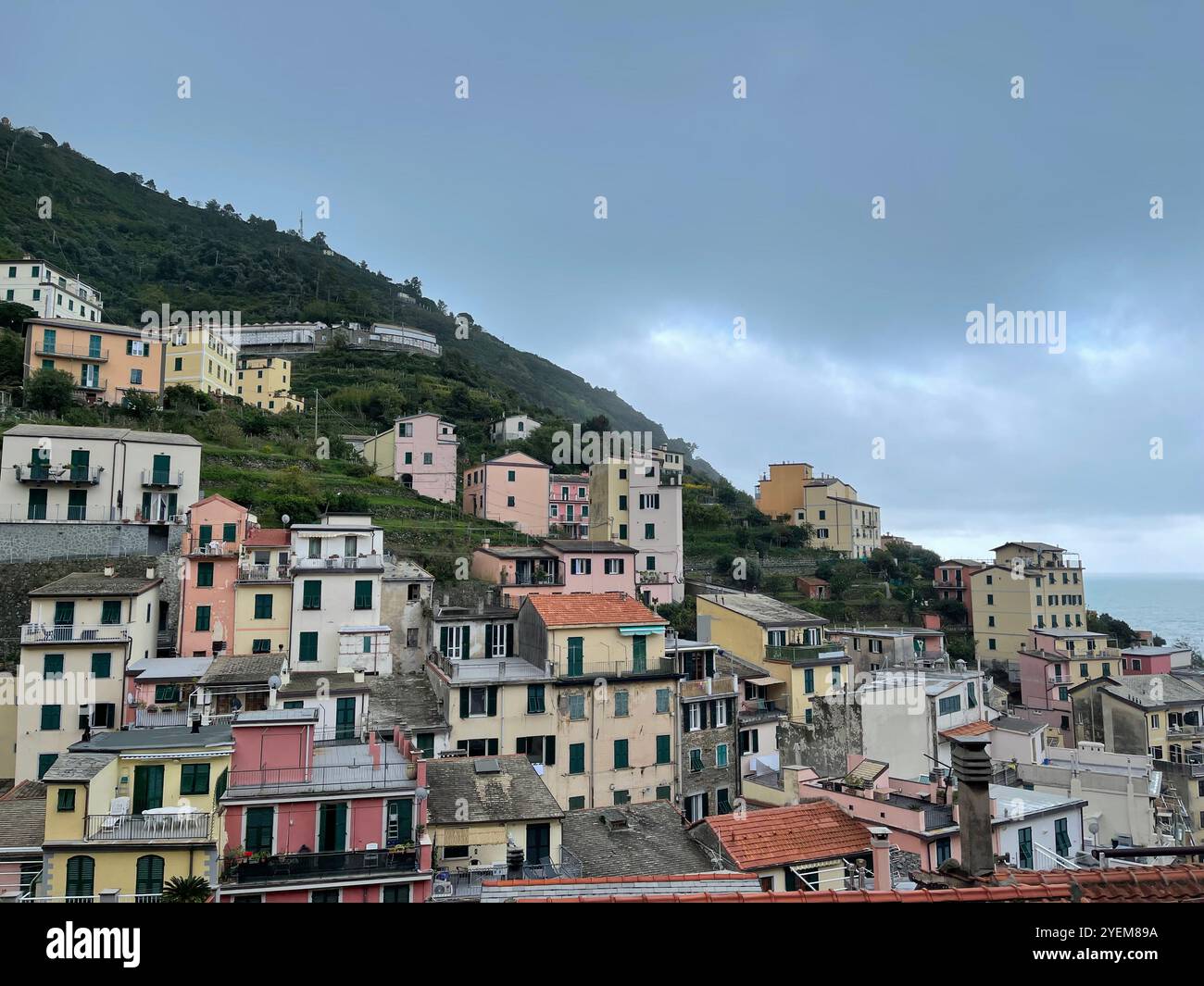 Riomaggiore, Italy - Smartphone Captured Stock Image
