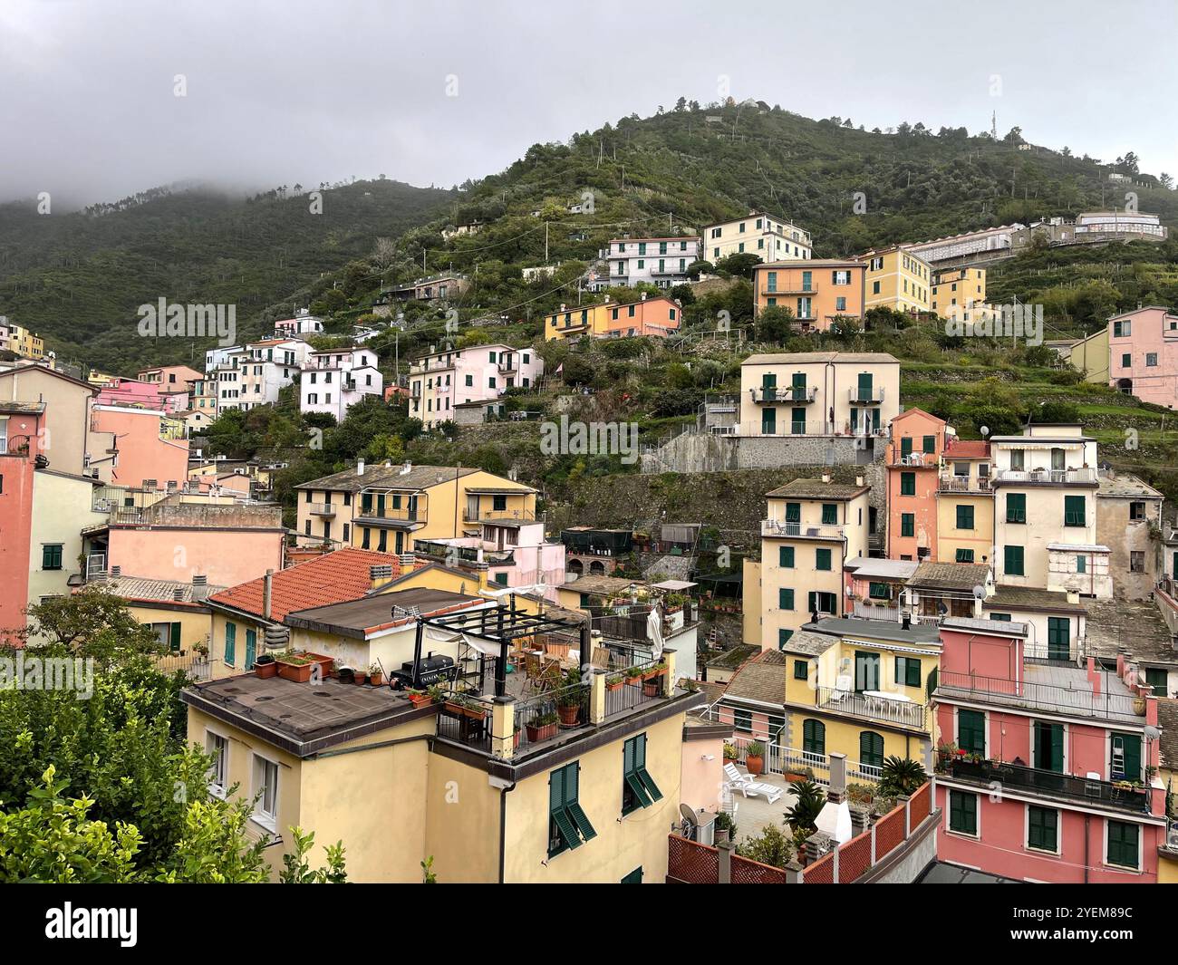 Riomaggiore, Italy - Smartphone Captured Stock Image