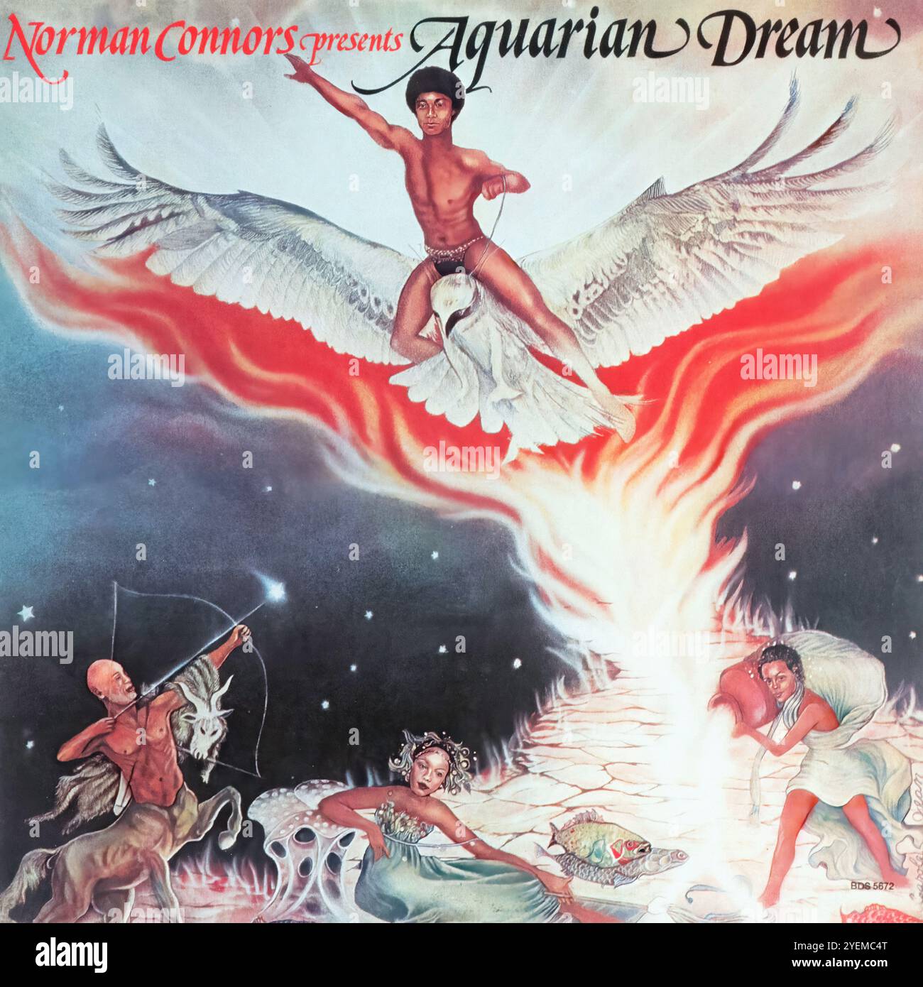 Norman Connors - Aquarian Dream  1976 - Original Vinyl Cover Stock Photo