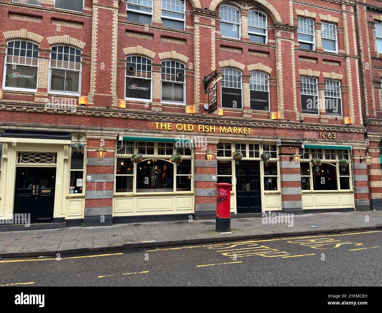 The Old Fish Market Pub, part of the Fuller's Pub Chain. Baldwin Street, Bristol, England, United Kingdom. 29th October 2024. - Smartphone Captured Stock Image