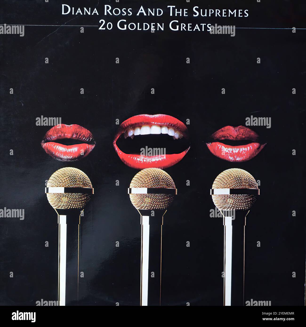 20 Golden Greats Diana Ross- Vintage vinyl album cover Stock