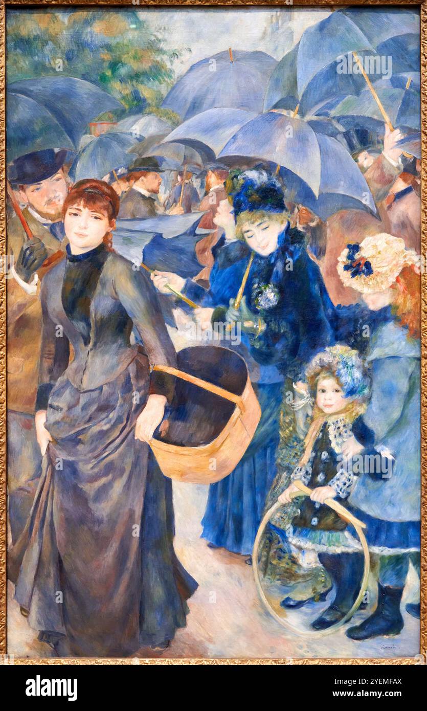 The Umbrellas, about 1881-1886, Pierre-Auguste Renoir (1841-1919), The National Gallery, London, UK Stock Photo