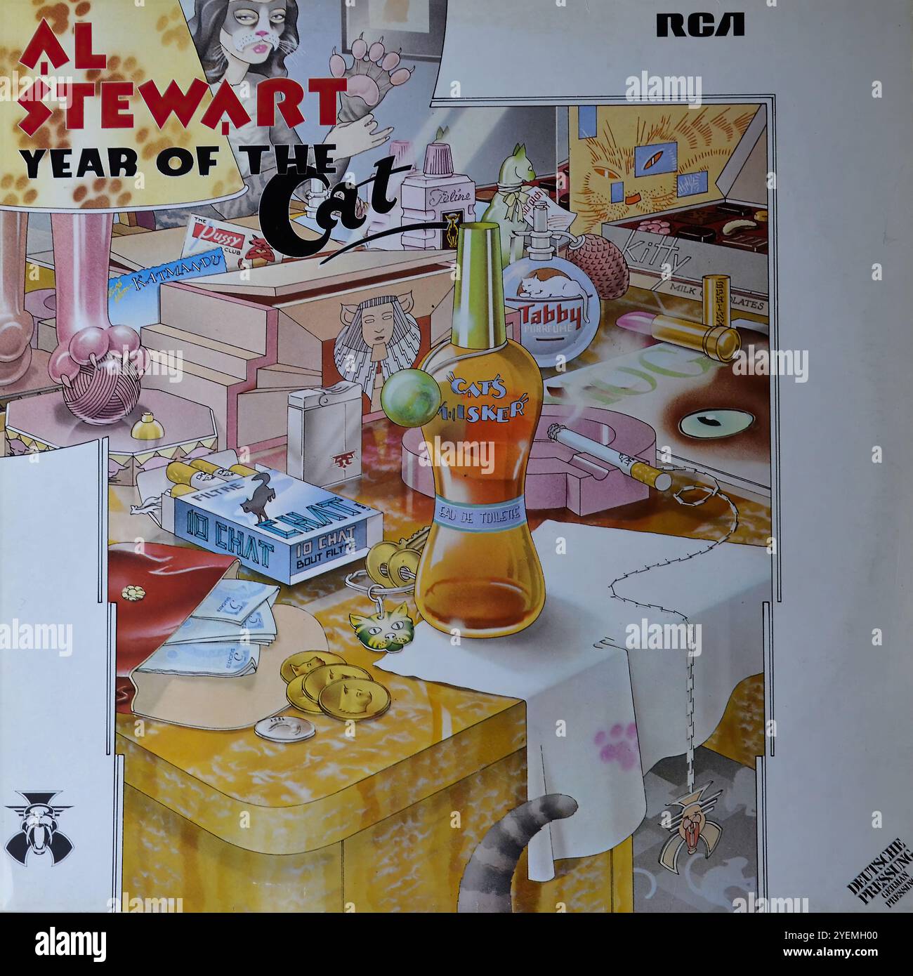 Al stewart year of the cat original vinyl cover stock photo alamy