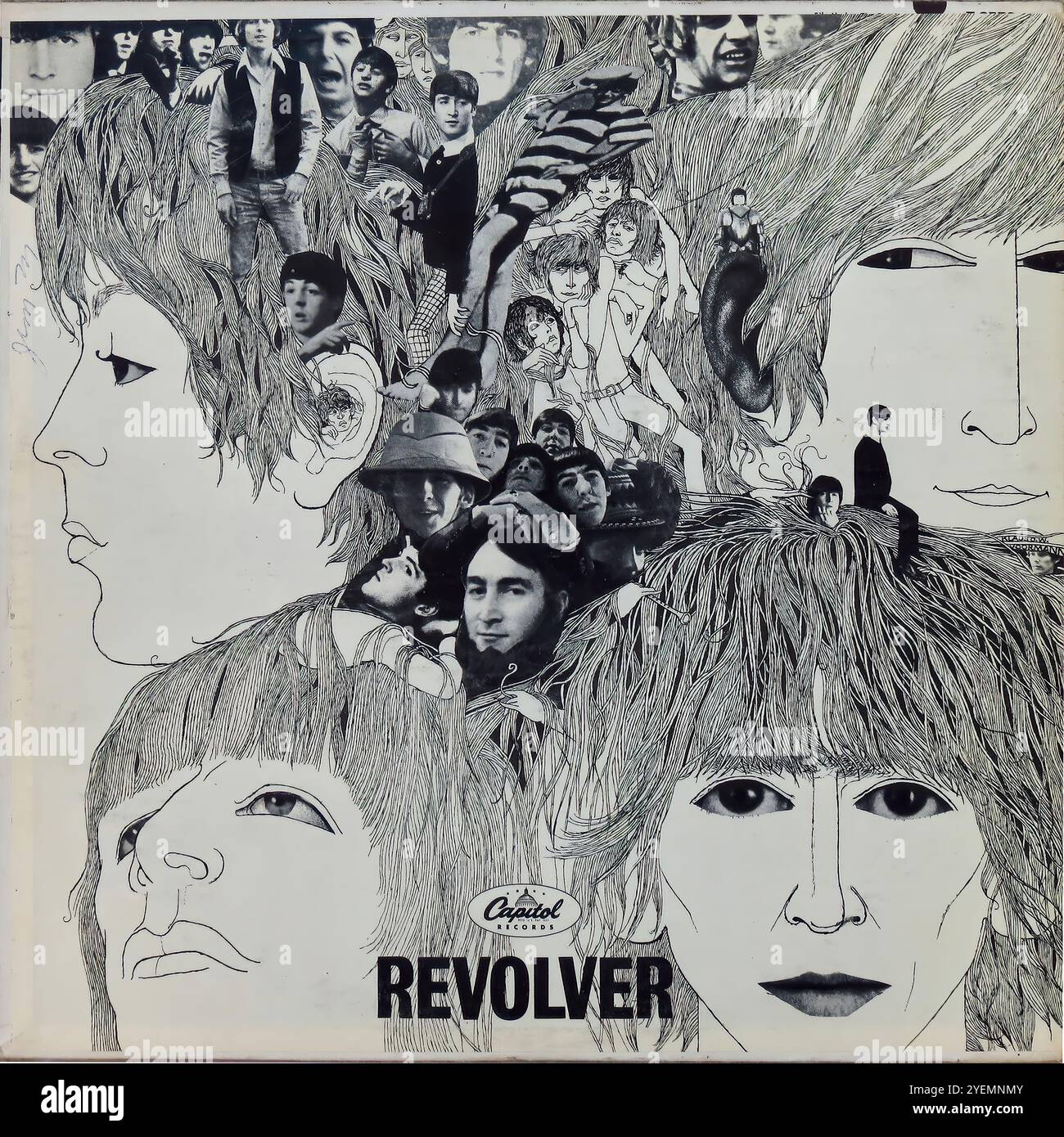 The beatles revolver album cover hi-res stock photography
