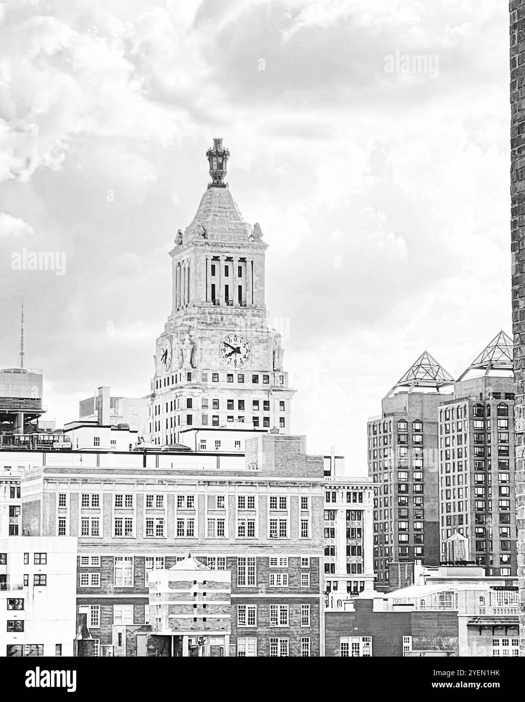 sky needle - Smartphone Captured Stock Image