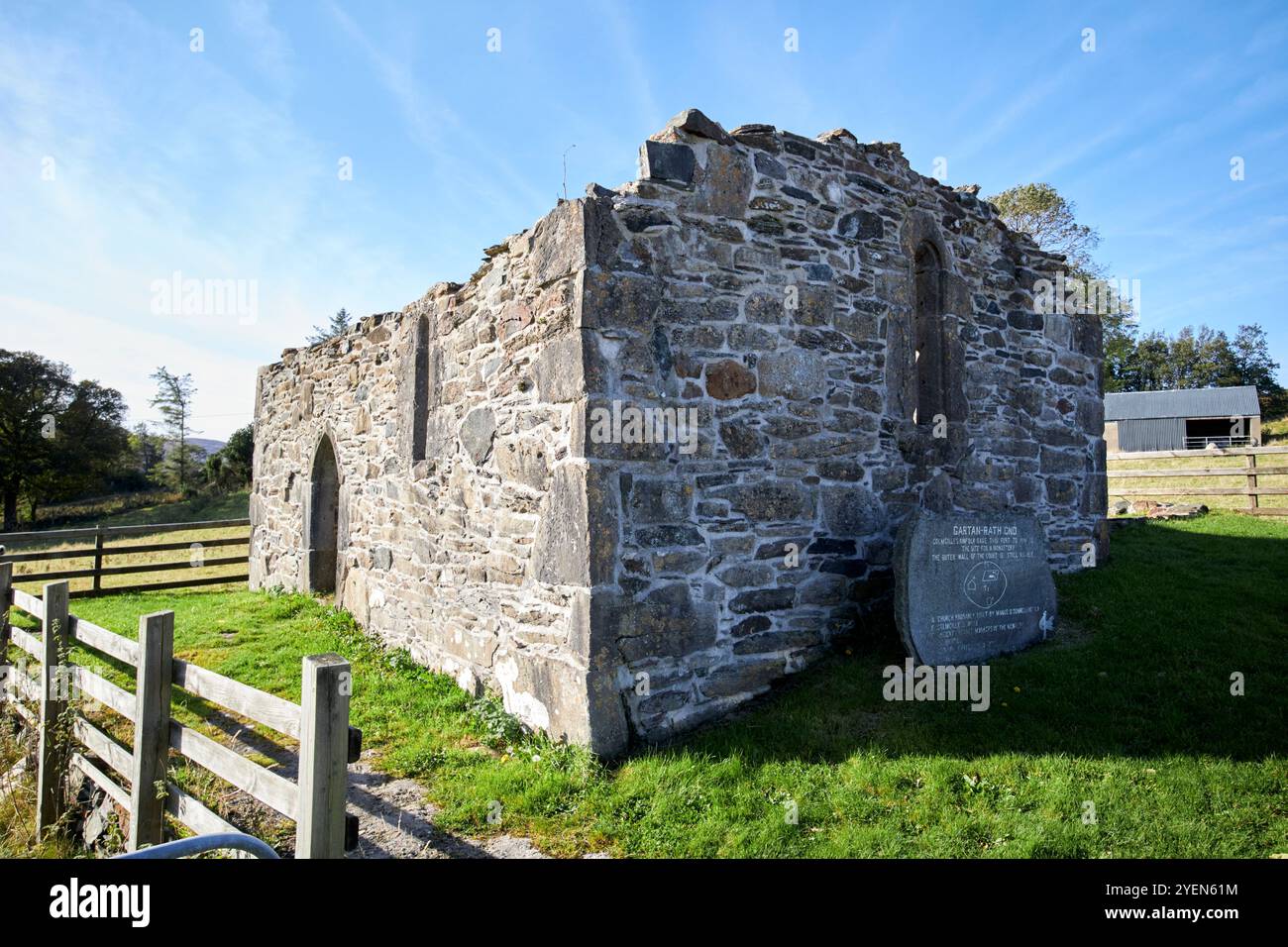 remains of st columbas church gartan rath, county donegal, republic of ...