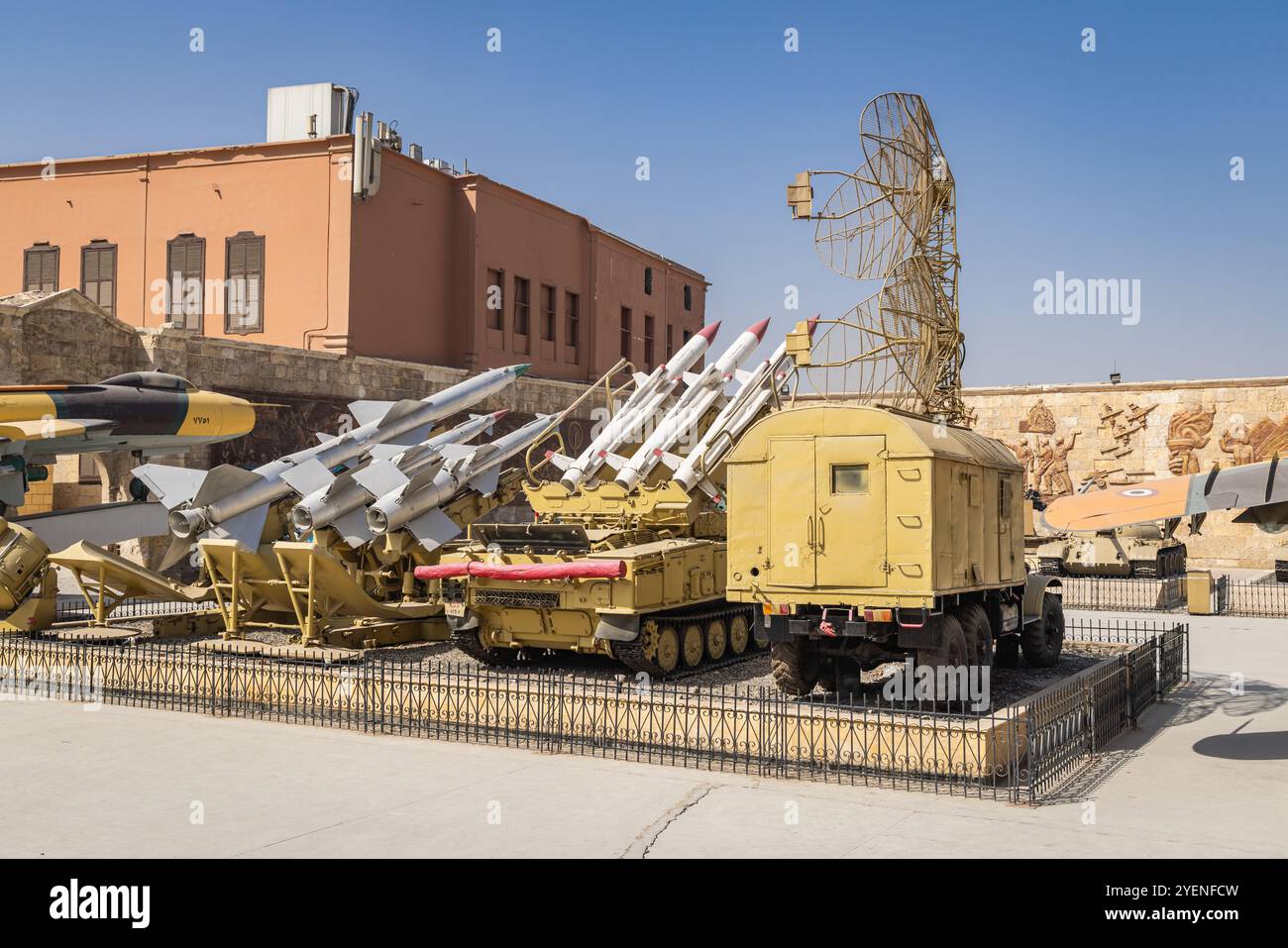 Al Khalifa, Old Cairo, Cairo, Egypt. March 2, 2023. Rocket launchers, a ...