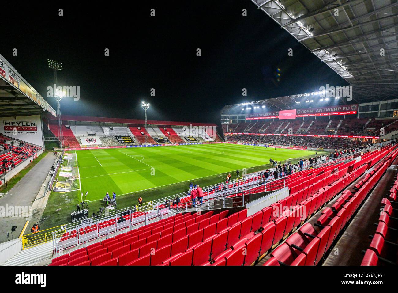 Bosuilstadion pictured before a soccer game between Antwerp FC and KMSK Deinze during the 2nd round in the Croky Cup 2024-2025 season, on Thursday 31 October 2024 in Antwerpen, Belgium . Credit: sportpix/Alamy Live News Stock Photo