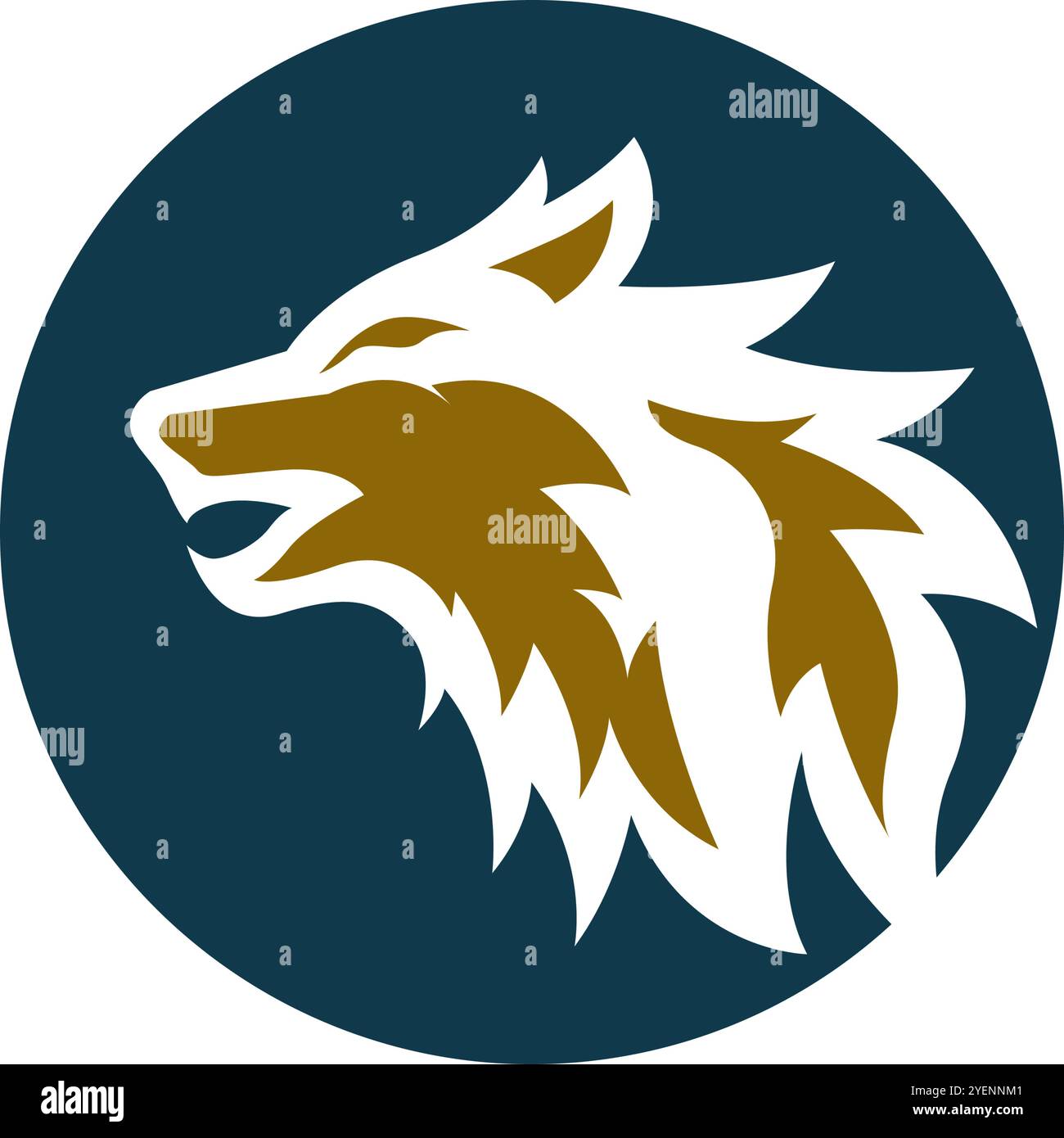 Wolf icon logo design template Stock Vector