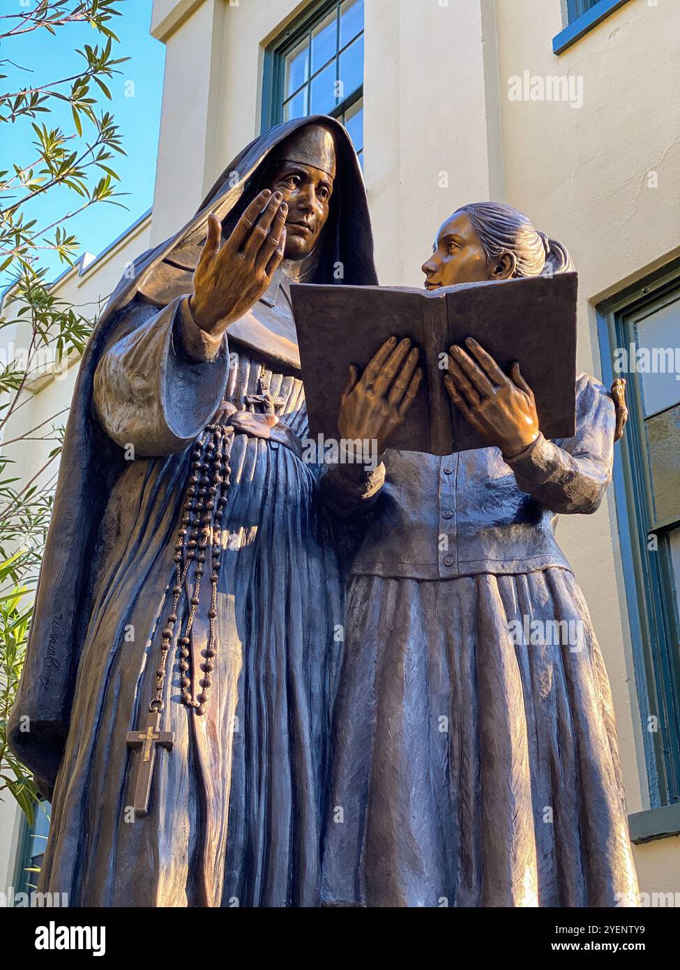 Sister of Mercy Statue, Savannah, Georgia, USA - Smartphone Captured Stock Image