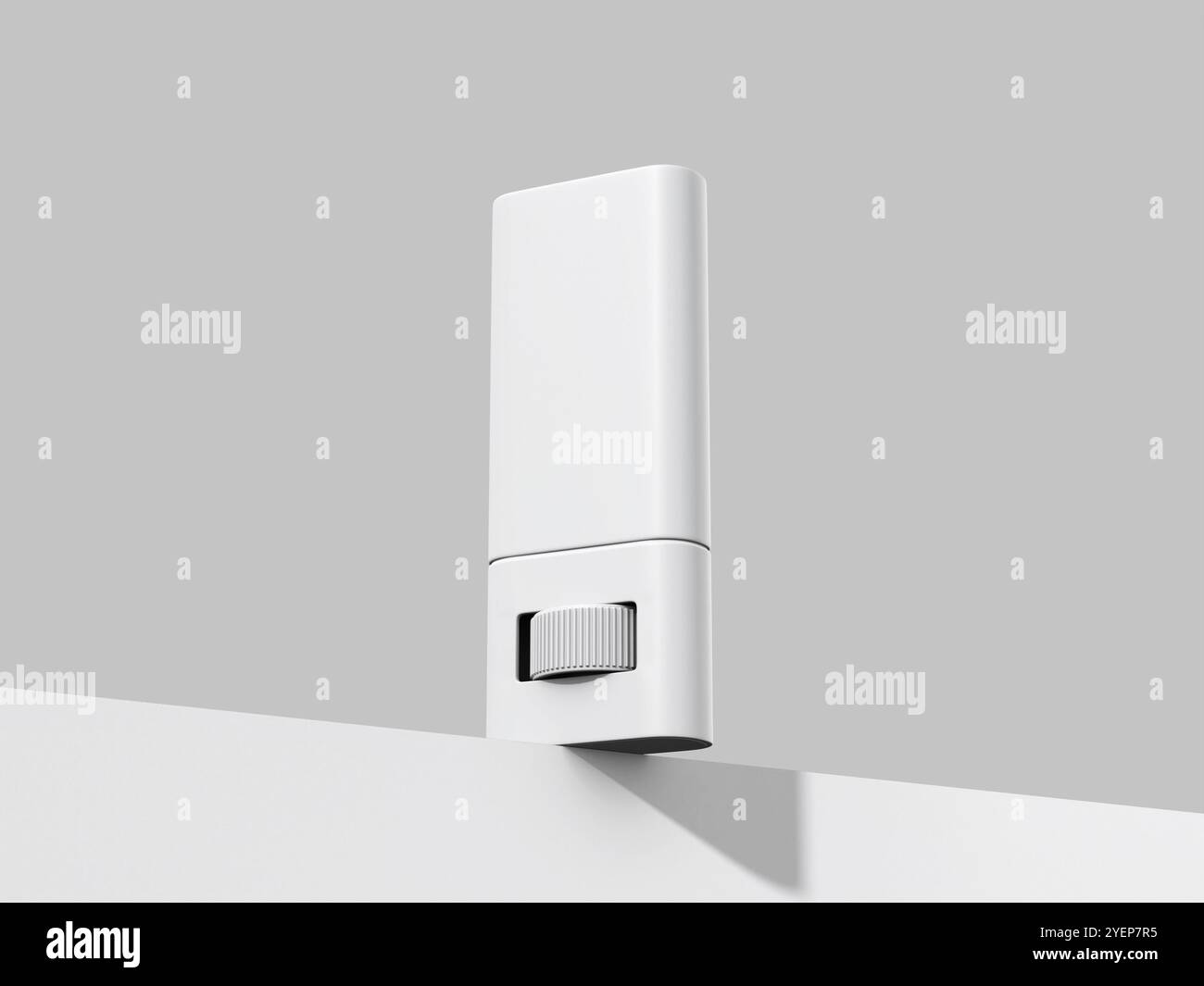 White Blank Deodorant Mockup Rendering Isolated 3D Stock Photo