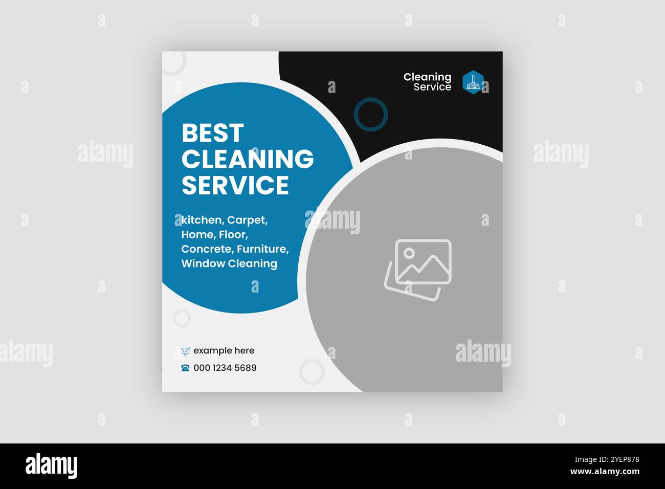 Cleaning service social media post square banner template Stock Vector ...