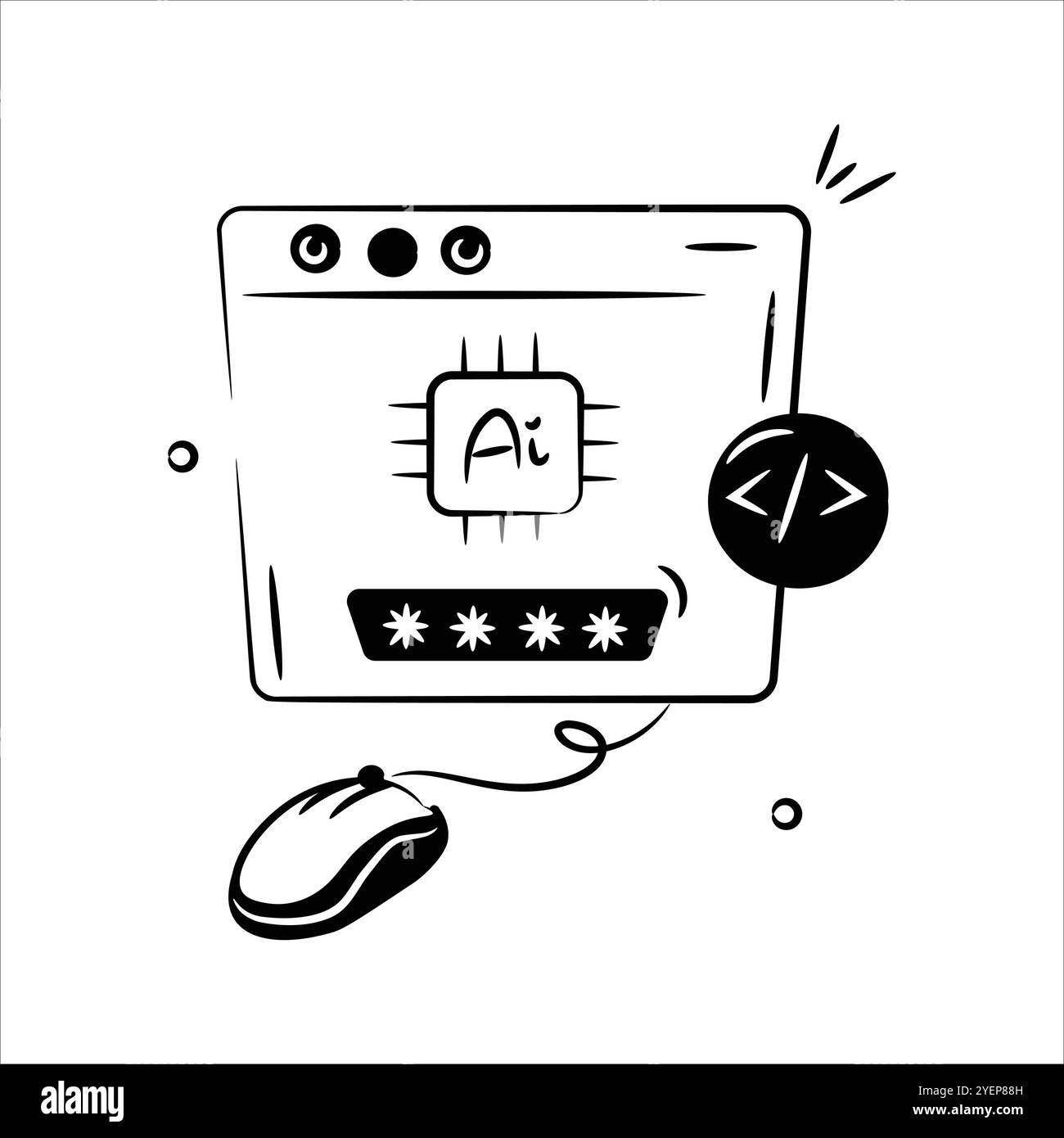 A computer screen with code, representing AI development and ...