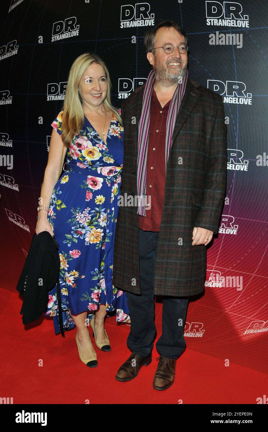 Victoria Coren Mitchell and David Mitchell at the 'Dr Strangelove' play press night, Noel Coward Theatre, St Martin's Lane, on Tuesday 29 October 2024 Stock Photo