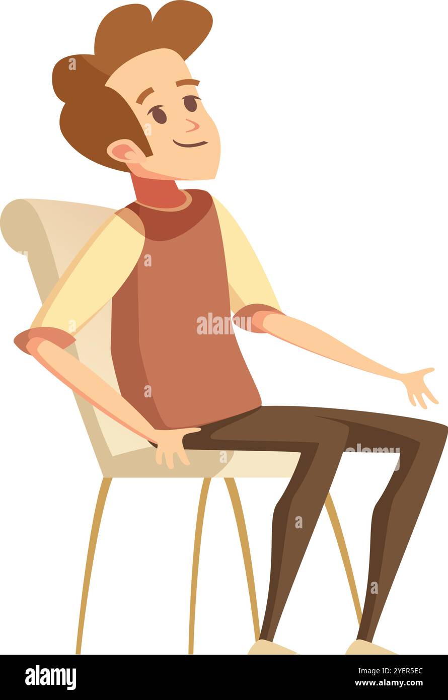 In sitting position Stock Vector Images - Alamy
