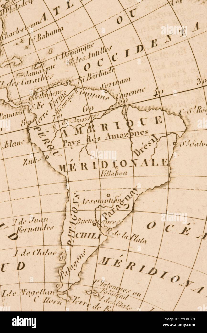 Old french map hi-res stock photography and images - Alamy