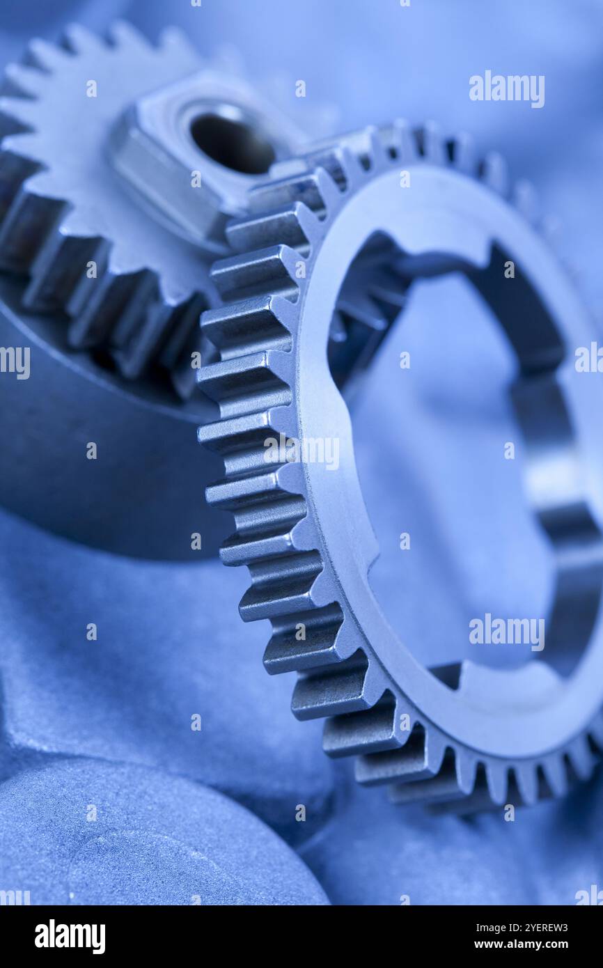 Gear and PC keyboard Stock Photo - Alamy