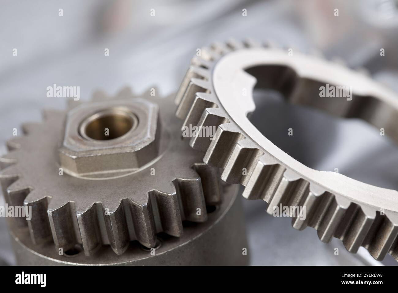 Gear and PC keyboard Stock Photo - Alamy