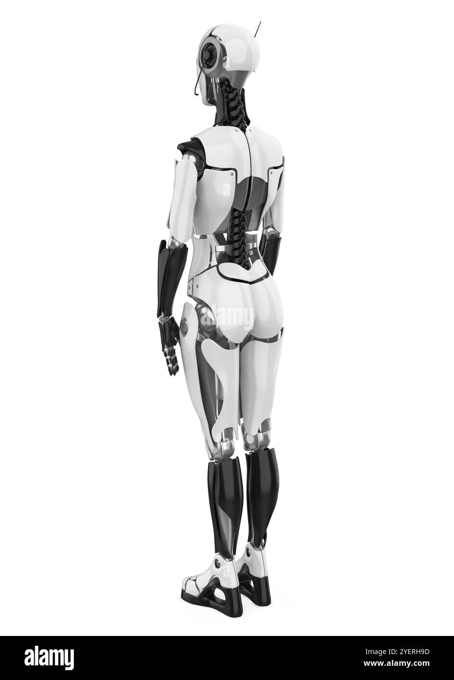 Human Robot Isolated Stock Photo
