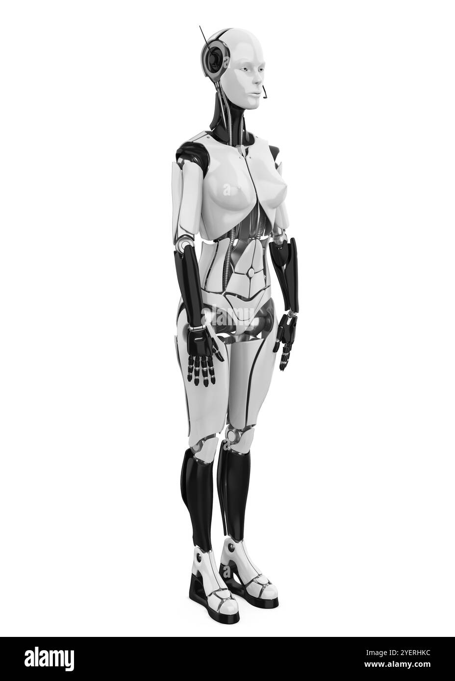 Human Robot Isolated Stock Photo