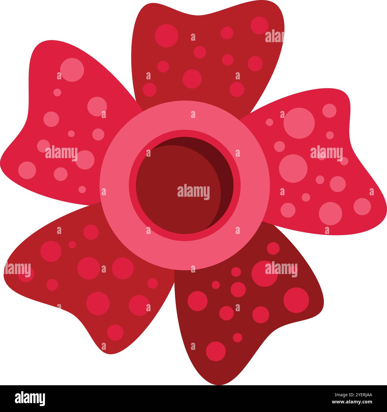 Close up red flower in Stock Vector Images - Alamy