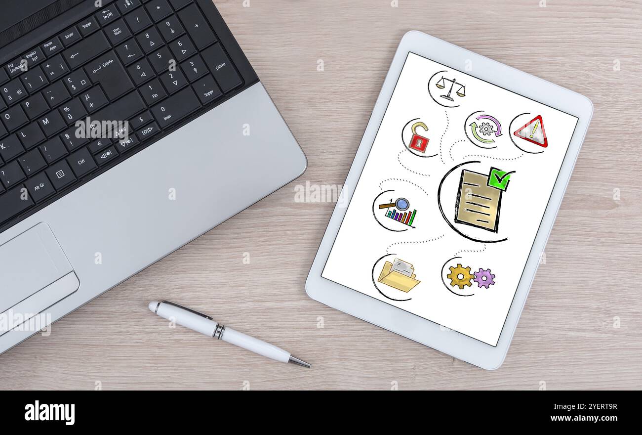 Validation concept shown on a digital tablet Stock Photo