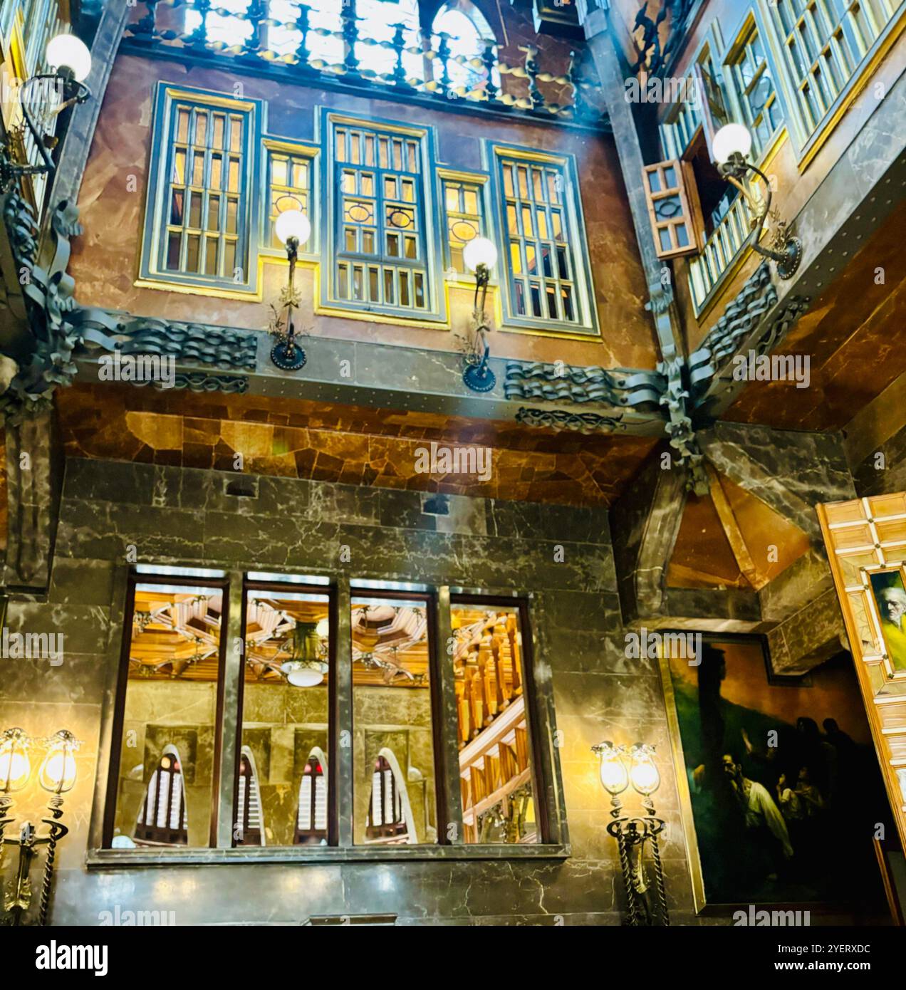 Palau Güell / Palacio Güell in Barcelona, Spain. - Smartphone Captured Stock Image